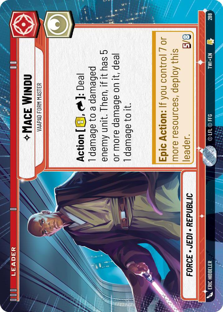 Star Wars: Unlimited: Mace Windu - Vaapad Form Master (Hyperspace) card image