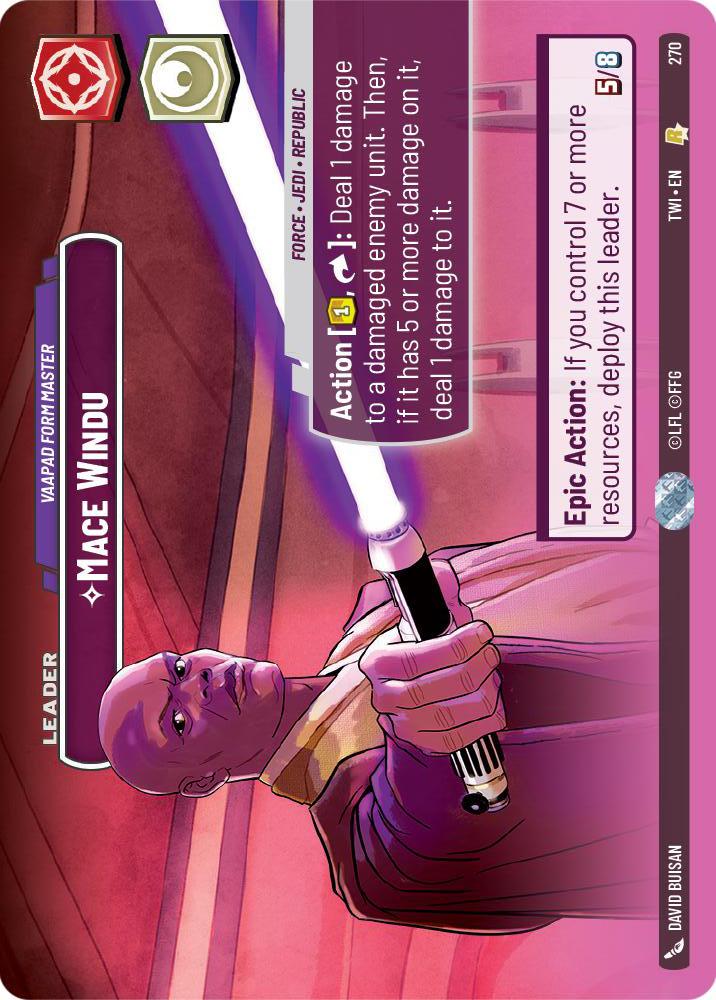 Star Wars: Unlimited: Mace Windu - Vaapad Form Master (Showcase) card image