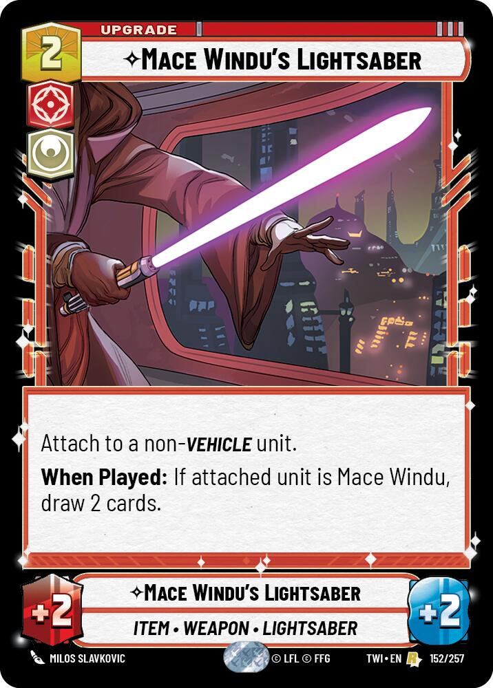 Star Wars: Unlimited: Mace Windu's Lightsaber card image