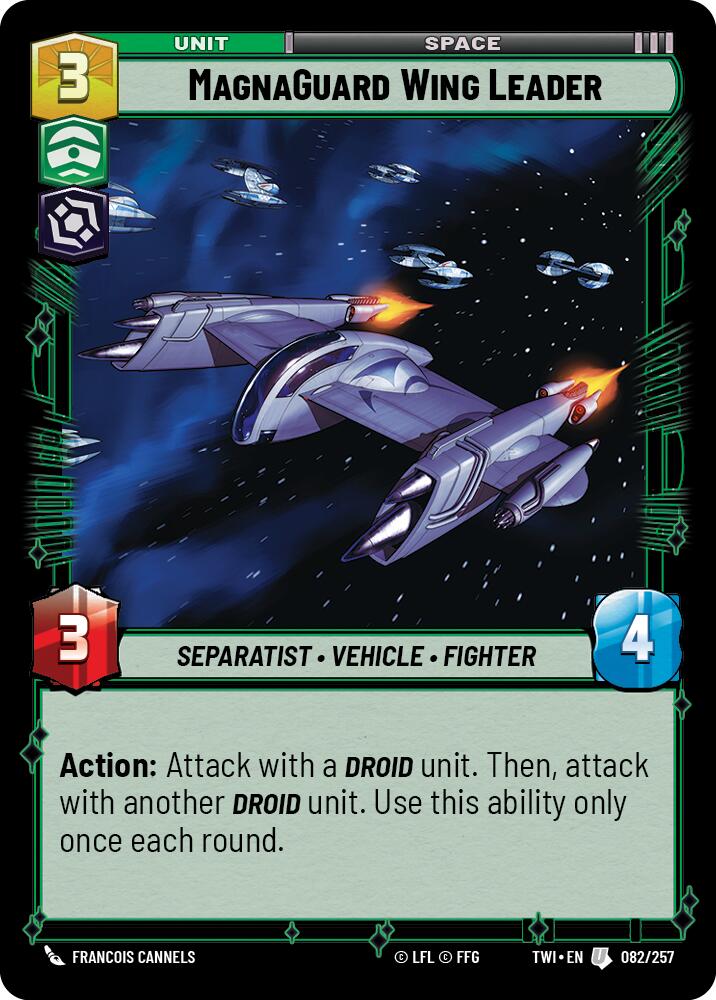 Star Wars: Unlimited: MagnaGuard Wing Leader card image