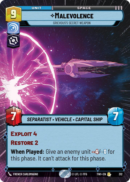 Star Wars: Unlimited: Malevolence - Grievous's Secret Weapon (Hyperspace) card image