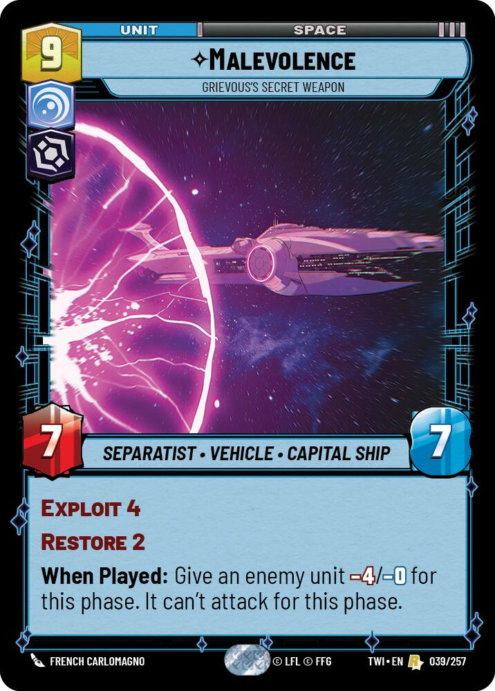 Star Wars: Unlimited: Malevolence - Grievous’s Secret Weapon card image