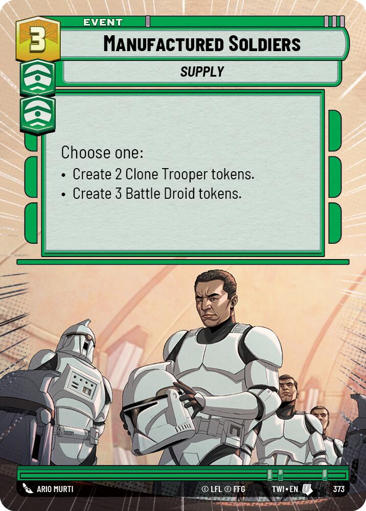 Star Wars: Unlimited: Manufactured Soldiers (Hyperspace) card image