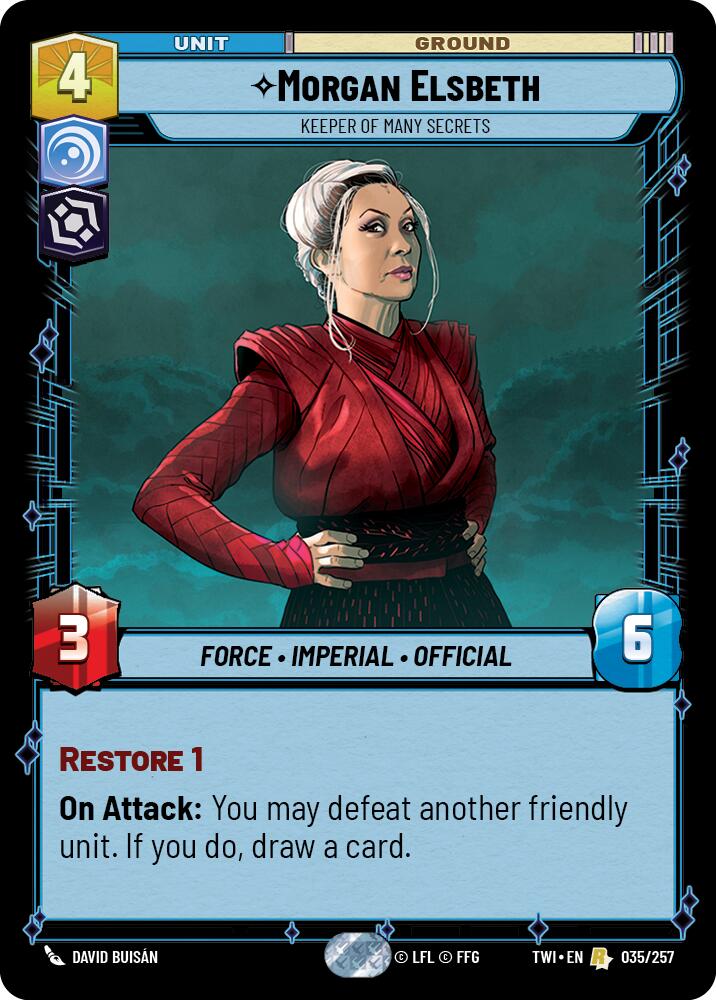 Star Wars: Unlimited: Morgan Elsbeth - Keeper of Many Secrets card image