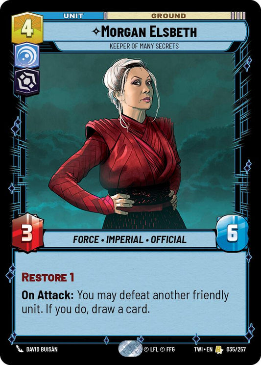 Star Wars: Unlimited: Morgan Elsbeth - Keeper of Many Secrets card image