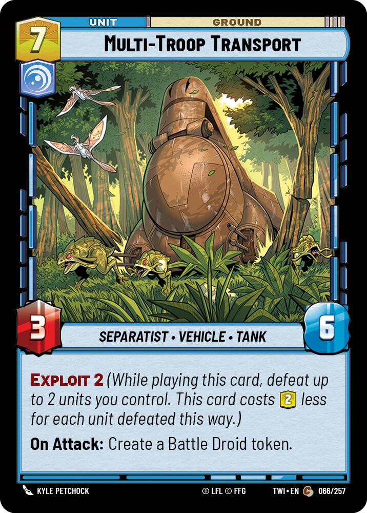 Star Wars: Unlimited: Multi-Troop Transport card image