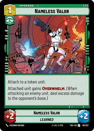 Star Wars: Unlimited: Nameless Valor card image