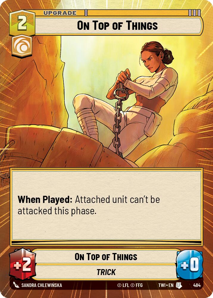 Star Wars: Unlimited: On Top of Things (Hyperspace) card image