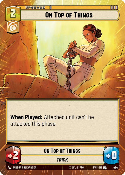 Star Wars: Unlimited: On Top of Things (Hyperspace) card image