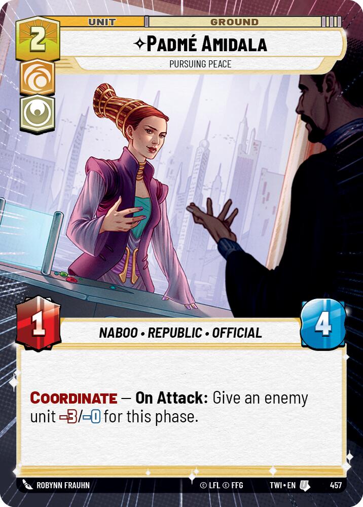 Star Wars: Unlimited: Padmé Amidala - Pursuing Peace (Hyperspace) card image