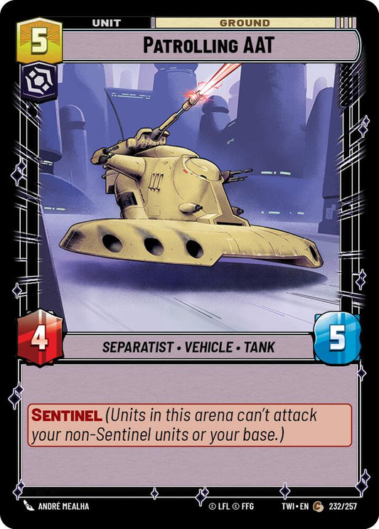 Star Wars: Unlimited: Patrolling AAT card image