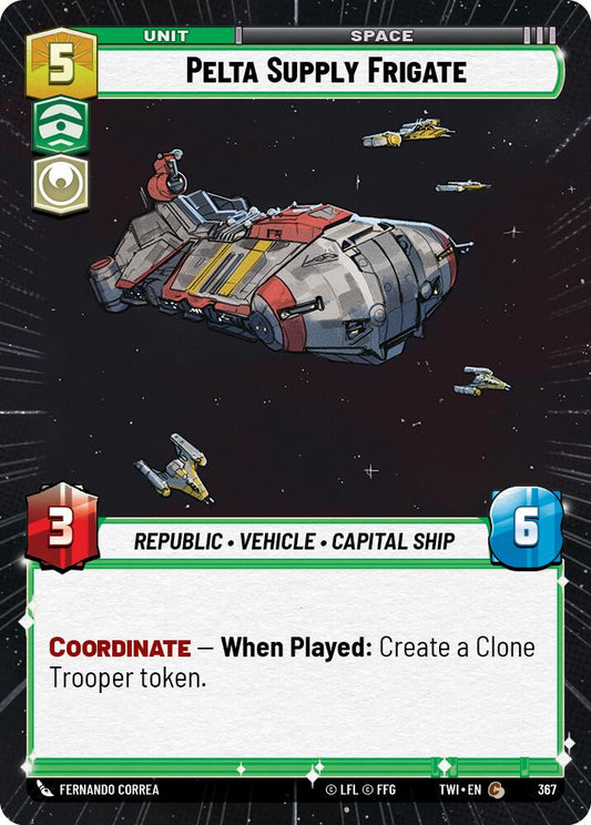 Star Wars: Unlimited: Pelta Supply Frigate (Hyperspace) card image