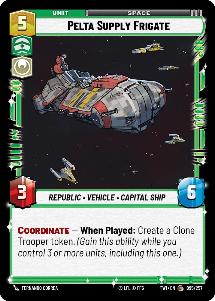 Star Wars: Unlimited: Pelta Supply Frigate card image