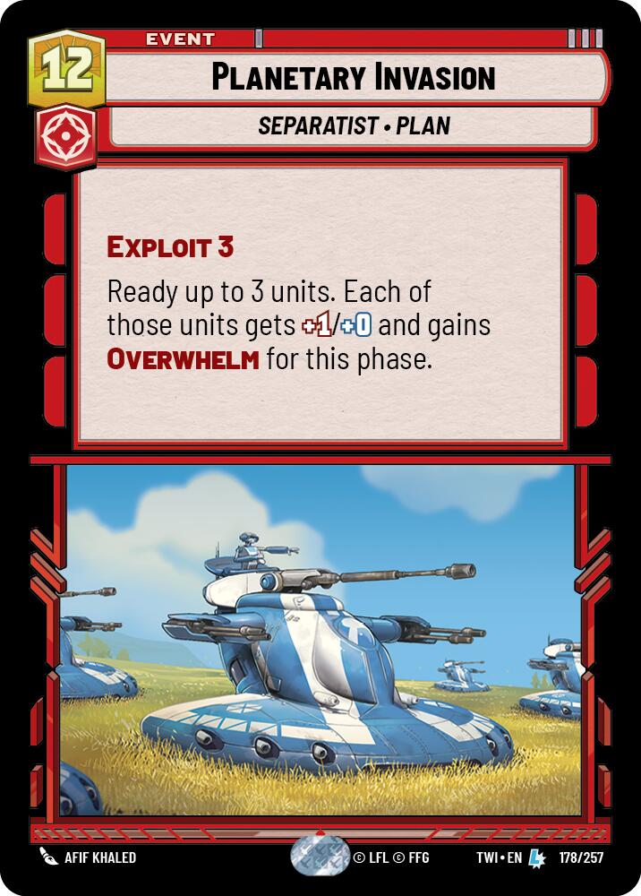 Star Wars: Unlimited: Planetary Invasion card image