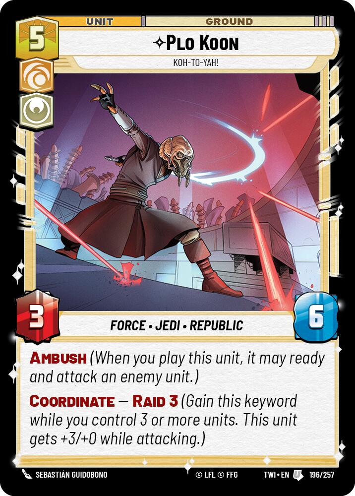 Star Wars: Unlimited: Plo Koon - Koh-to-yah! card image