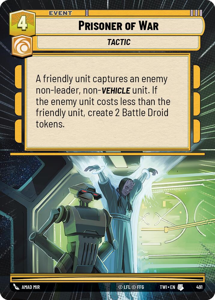 Star Wars: Unlimited: Prisoner of War (Hyperspace) card image