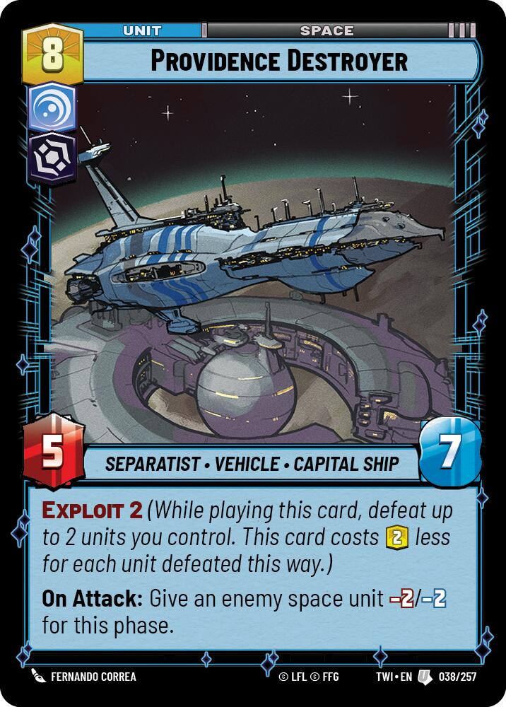 Star Wars: Unlimited: Providence Destroyer card image