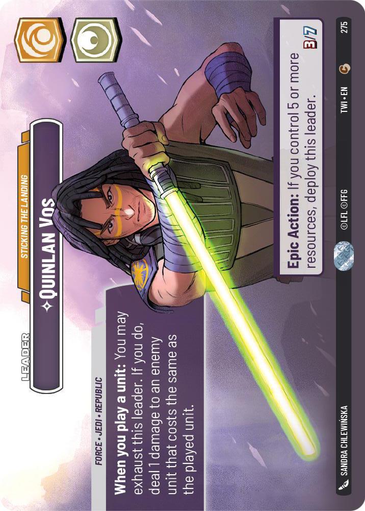 Star Wars: Unlimited: Quinlan Vos - Sticking the Landing (Showcase) card image