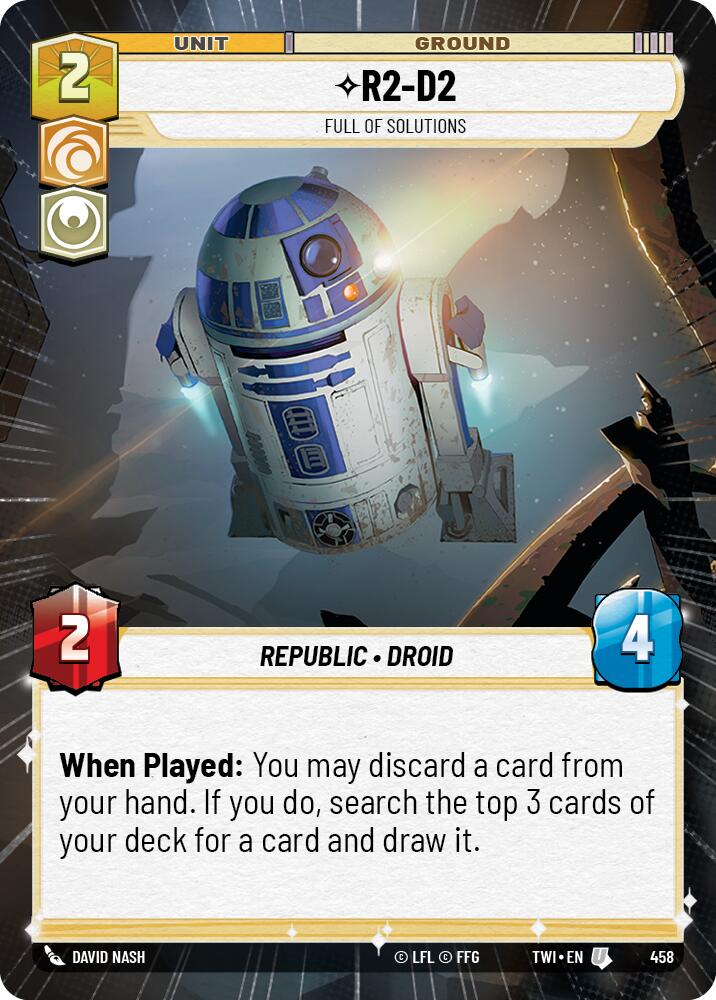 Star Wars: Unlimited: R2-D2 - Full of Solutions (Hyperspace) card image