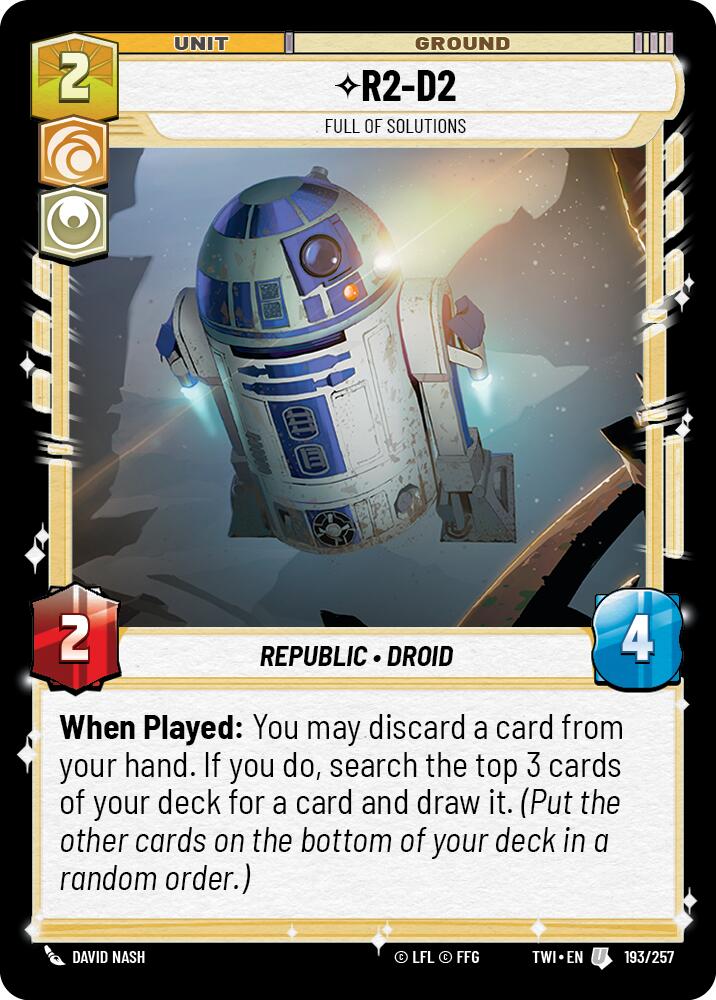 Star Wars: Unlimited: R2-D2 - Full of Solutions card image