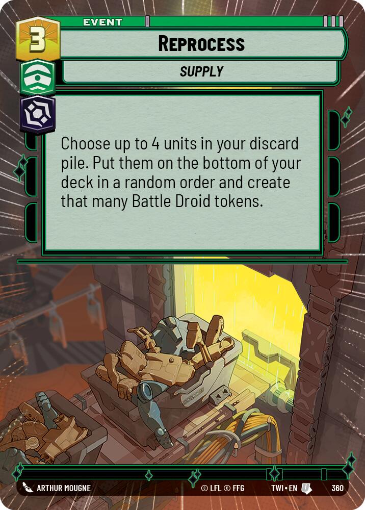 Star Wars: Unlimited: Reprocess (Hyperspace) card image