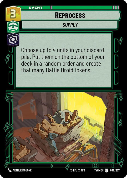 Star Wars: Unlimited: Reprocess card image