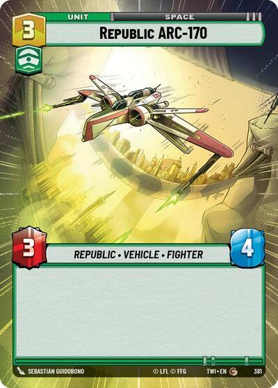 Star Wars: Unlimited: Republic ARC-170 (Hyperspace) card image