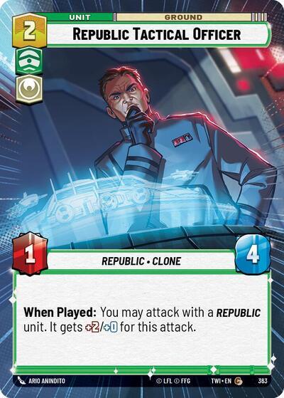 Star Wars: Unlimited: Republic Tactical Officer (Hyperspace) card image