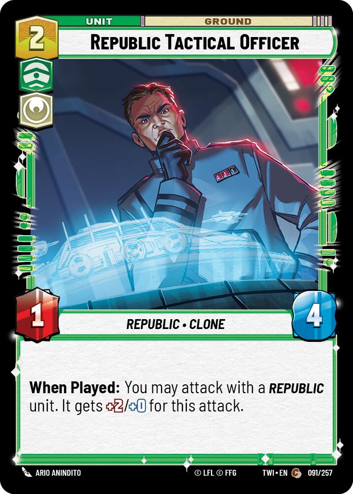 Star Wars: Unlimited: Republic Tactical Officer card image