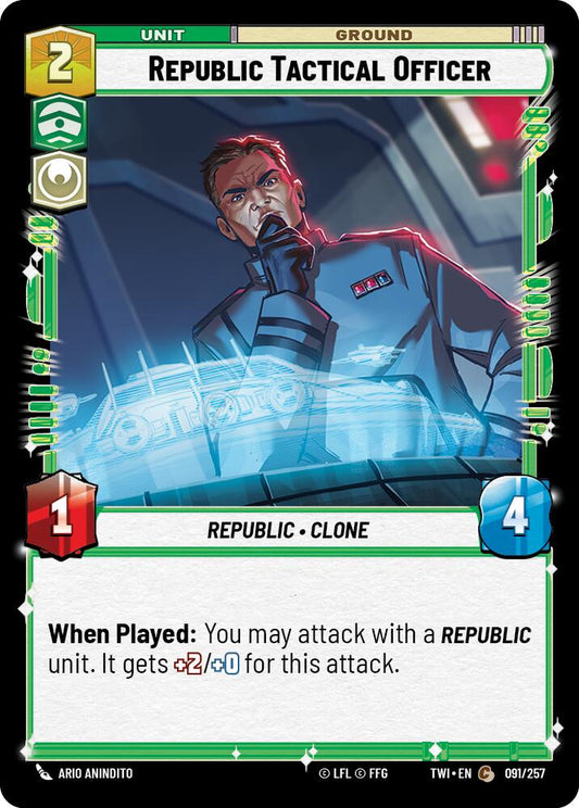 Star Wars: Unlimited: Republic Tactical Officer card image