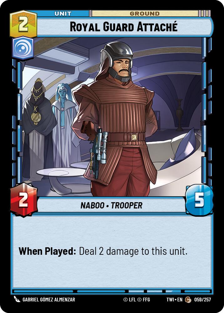 Star Wars: Unlimited: Royal Guard Attaché card image