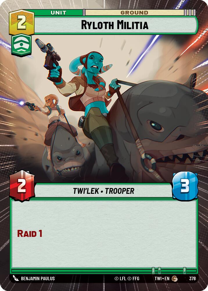Star Wars: Unlimited: Ryloth Militia (Hyperspace) card image