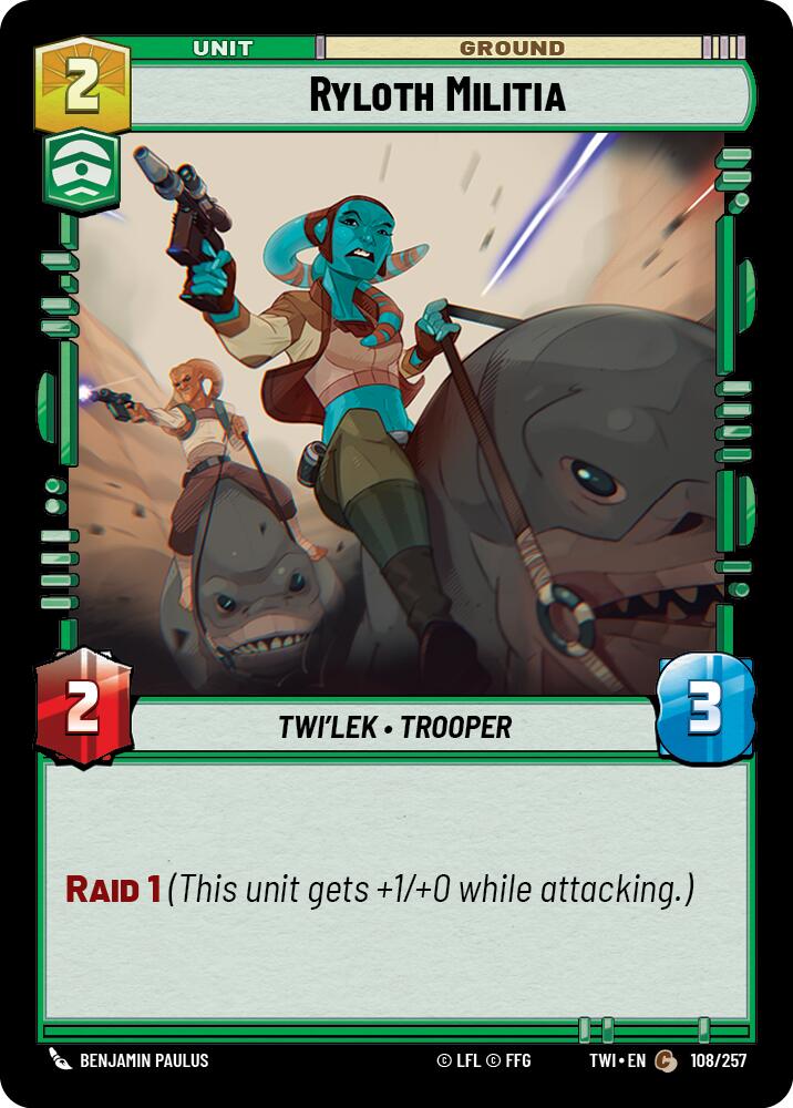 Star Wars: Unlimited: Ryloth Militia card image