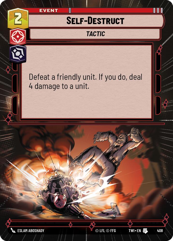 Star Wars: Unlimited: Self-Destruct (Hyperspace) card image
