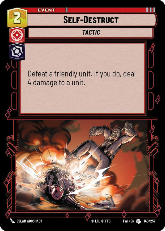 Star Wars: Unlimited: Self-Destruct card image