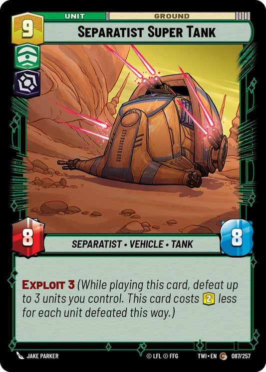 Star Wars: Unlimited: Separatist Super Tank card image