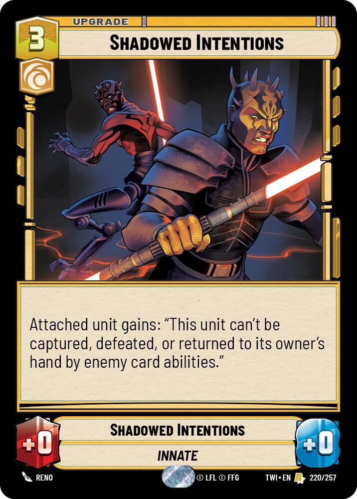 Star Wars: Unlimited: Shadowed Intentions card image