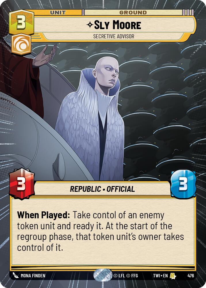 Star Wars: Unlimited: Sly Moore - Secretive Advisor (Hyperspace) card image