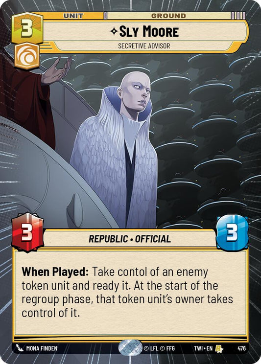Star Wars: Unlimited: Sly Moore - Secretive Advisor (Hyperspace) card image