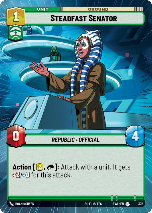 Star Wars: Unlimited: Steadfast Senator (Hyperspace) card image