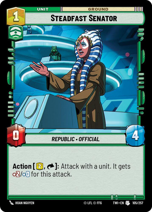 Star Wars: Unlimited: Steadfast Senator card image