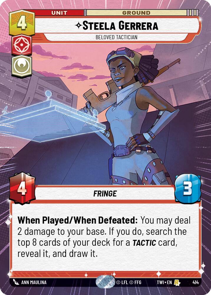 Star Wars: Unlimited: Steela Gerrera - Beloved Tactician (Hyperspace) card image