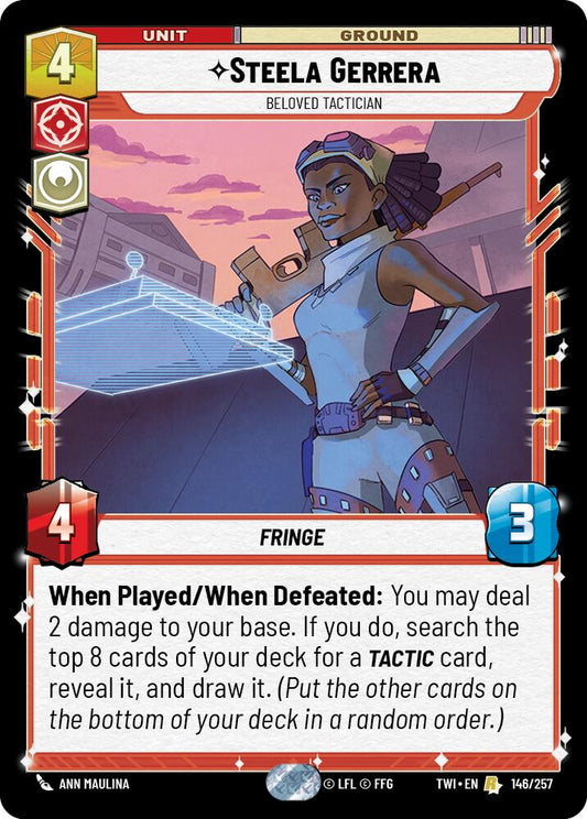 Star Wars: Unlimited: Steela Gerrera - Beloved Tactician card image