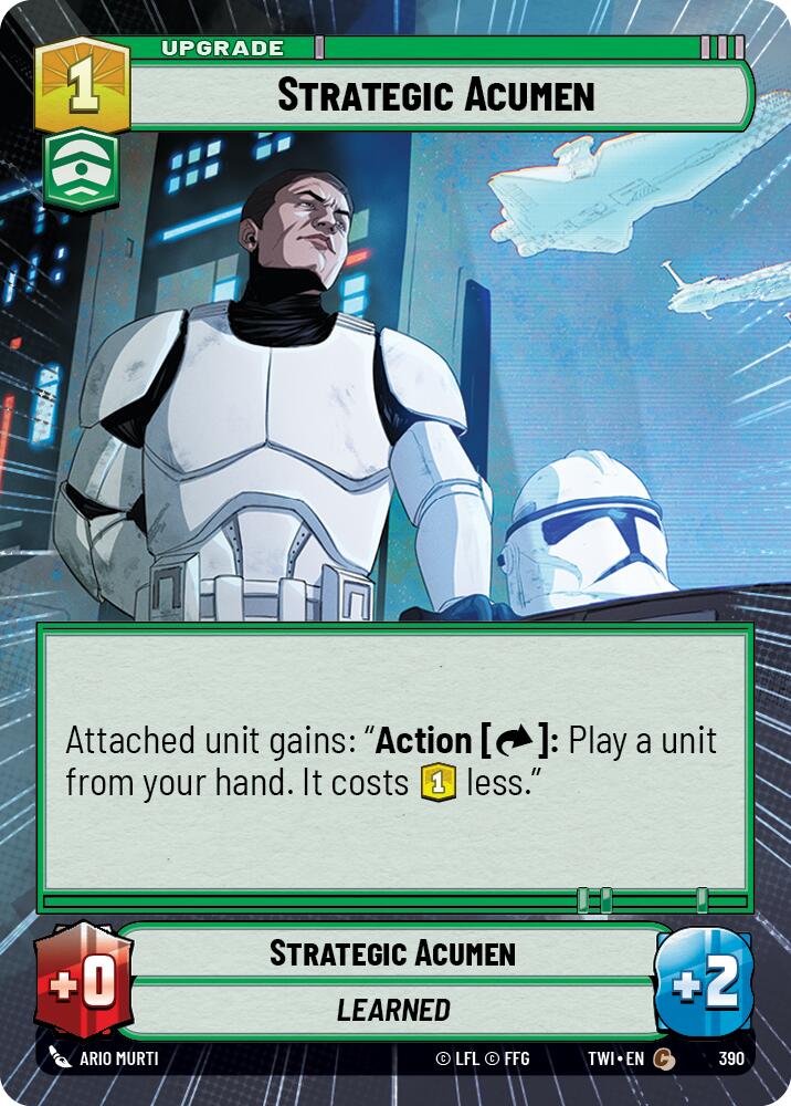 Star Wars: Unlimited: Strategic Acumen (Hyperspace) card image