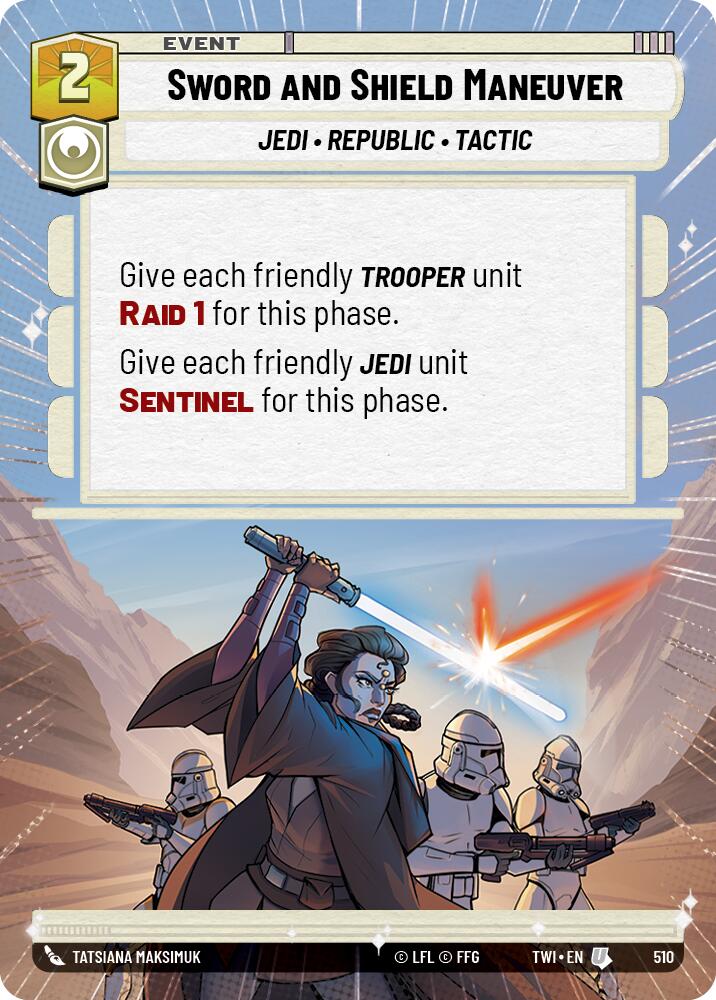 Star Wars: Unlimited: Sword and Shield Maneuver (Hyperspace) card image