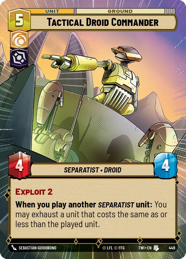 Star Wars: Unlimited: Tactical Droid Commander (Hyperspace) card image