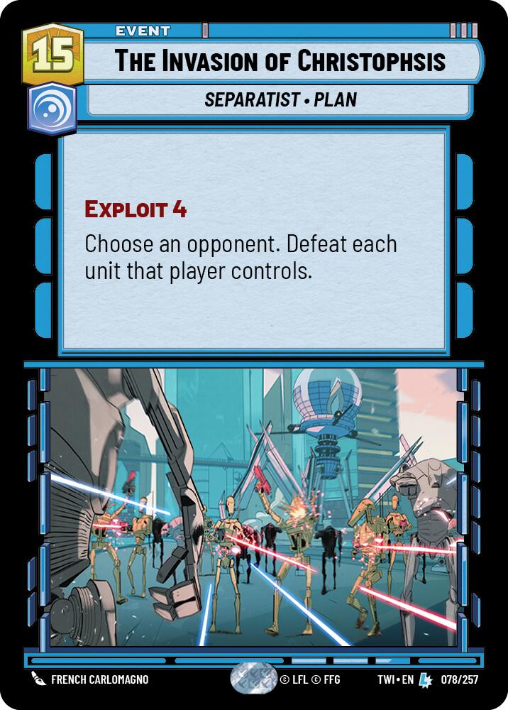 Star Wars: Unlimited: The Invasion of Christophsis card image