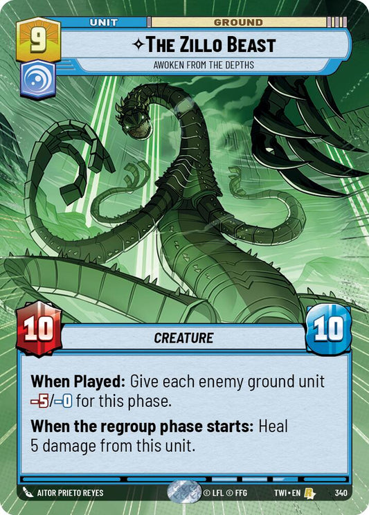Star Wars: Unlimited: The Zillo Beast - Awoken From The Depths (Hyperspace) card image