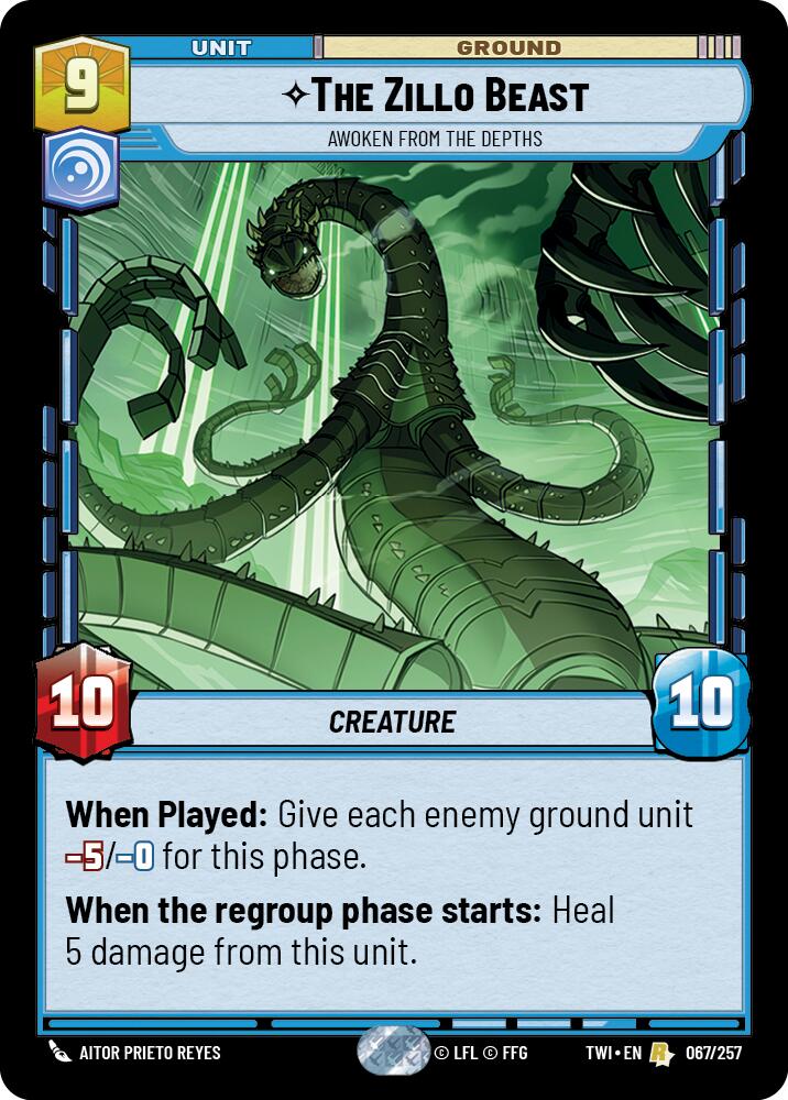 Star Wars: Unlimited: The Zillo Beast - Awoken From The Depths card image