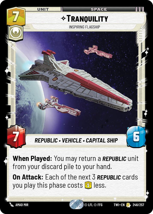 Star Wars: Unlimited: Tranquility - Inspiring Flagship card image